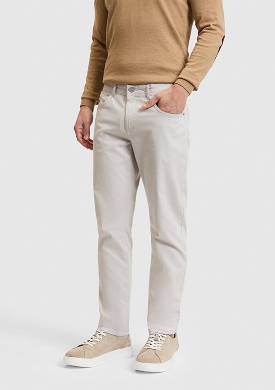 US POLO ASSN - Erkek Gri Chino Pantolon