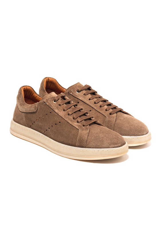 LUCİANO BELLİNİ - C27603 Erkek Taş Süet Casual Ayakkabı