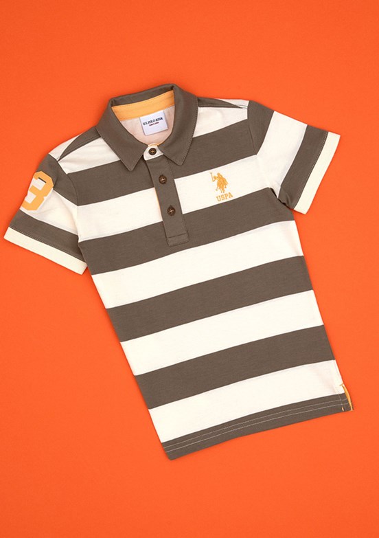 US POLO ASSN Bej Erkek Çocuk Regular T-Shirt