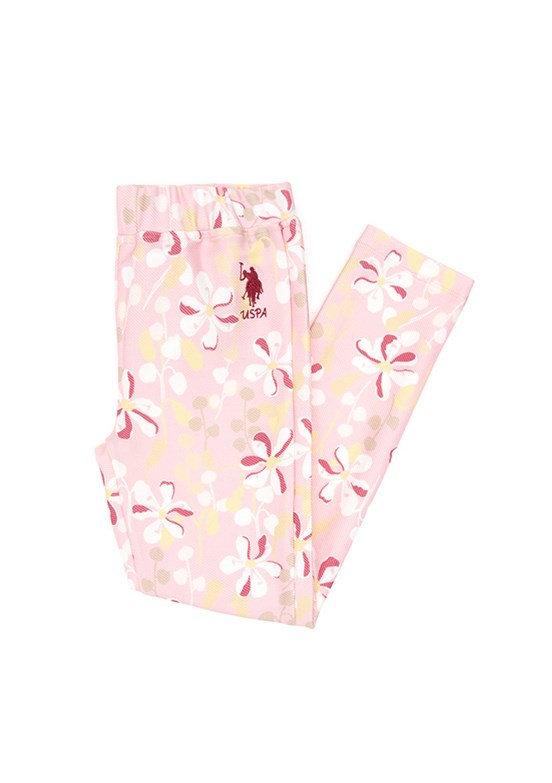US POLO ASSN Pembe Kız Çocuk Örme Pantolon