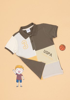 US POLO ASSN Bej Erkek Çocuk Regular T-Shirt