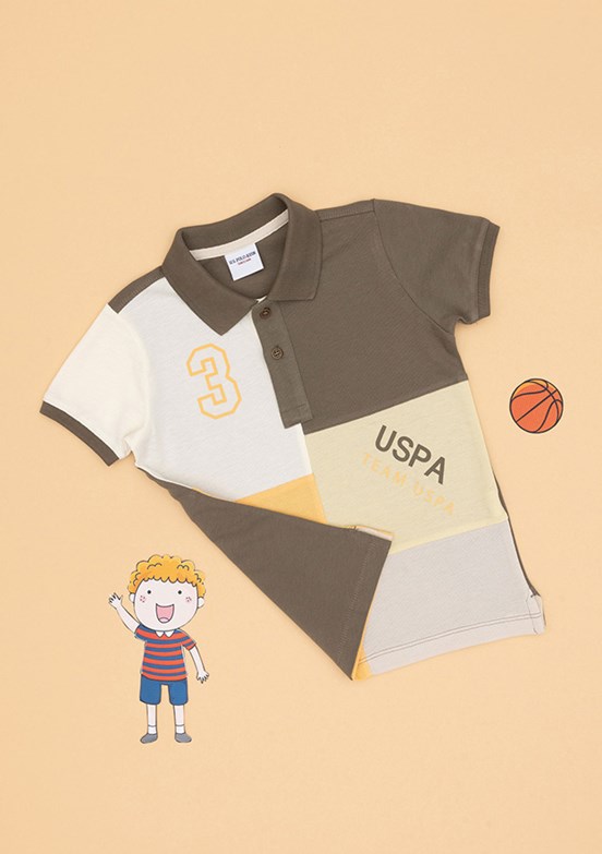 US POLO ASSN Bej Erkek Çocuk Regular T-Shirt