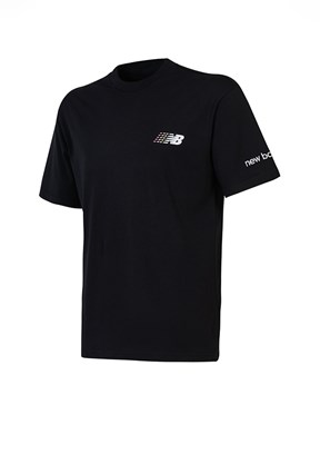 NEW BALANCE Lifestyle - MNT1644-BK Erkek Siyah Baskılı T-Shirt