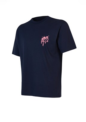 NEW BALANCE Lifestyle - MNT1649-AVI Erkek Lacivert Baskılı T-Shirt
