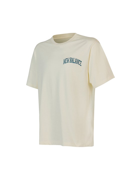 New Balance Lifestyle - Unt1601-Sst Unisex Krem Baskılı T-Shirt