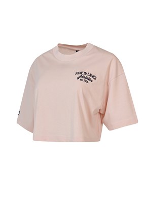 New Balance Lifestyle - Wnt1639-Soı Kadın Pembe Baskılı T-Shirt