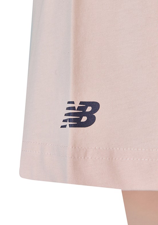 New Balance Lifestyle - Wnt1639-Soı Kadın Pembe Baskılı T-Shirt