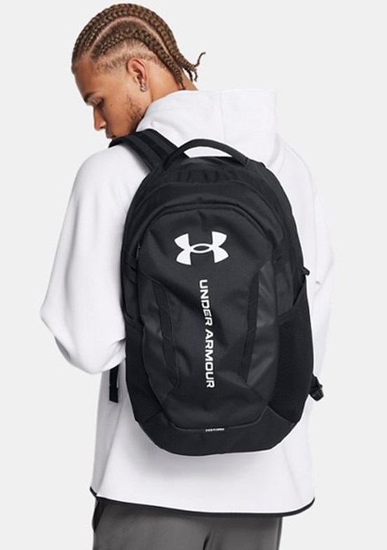 UNDER ARMOUR UA Hustle 6.0 - 1384672-002 Unisex Siyah Sırt Çantası