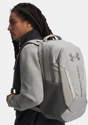 UNDER ARMOUR UA Hustle 6.0 - 1384672-069 Unisex Gri Sırt Çantası