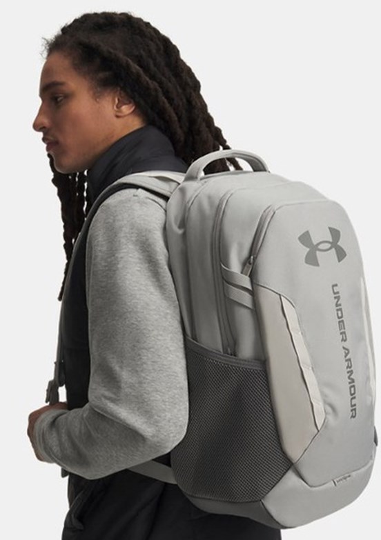 UNDER ARMOUR UA Hustle 6.0 - 1384672-069 Unisex Gri Sırt Çantası