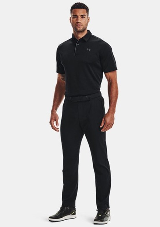 UNDER ARMOUR UA Tech - 1290140-001 Erkek Siyah Polo Yaka T-Shirt