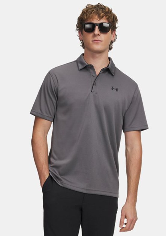 UNDER ARMOUR UA Tech - 1290140-040 Erkek Gri Polo Yaka T-Shirt