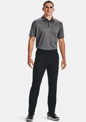 UNDER ARMOUR UA Tech - 1290140-040 Erkek Gri Polo Yaka T-Shirt