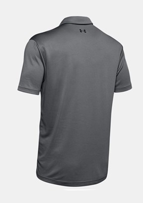 UNDER ARMOUR UA Tech - 1290140-040 Erkek Gri Polo Yaka T-Shirt