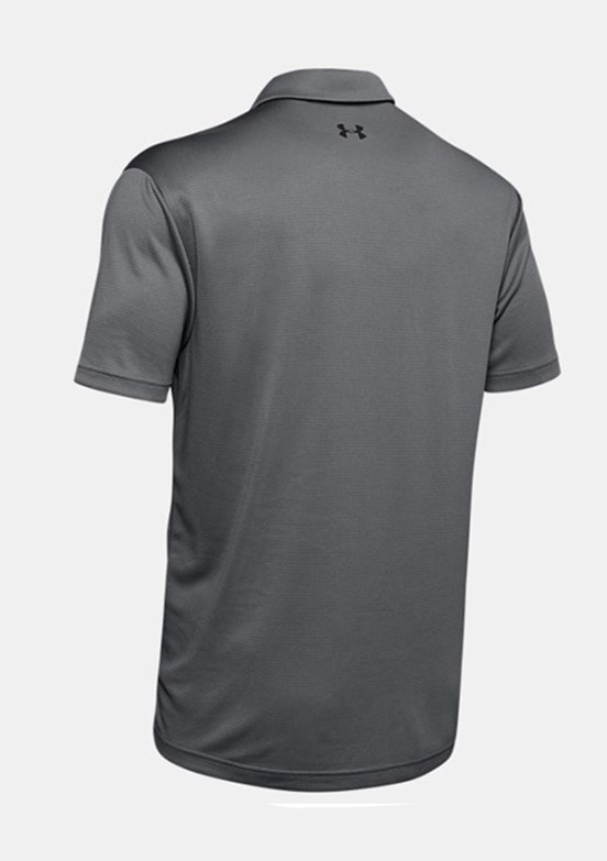 UNDER ARMOUR UA Tech - 1290140-040 Erkek Gri Polo Yaka T-Shirt
