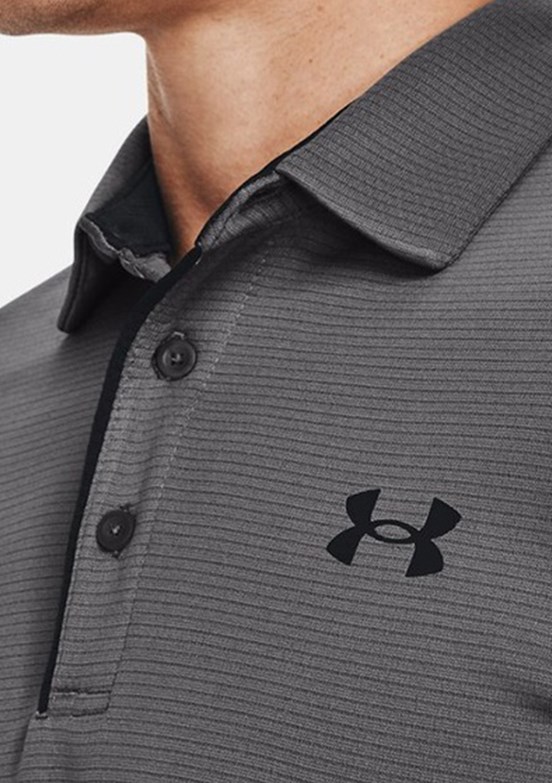 UNDER ARMOUR UA Tech - 1290140-040 Erkek Gri Polo Yaka T-Shirt