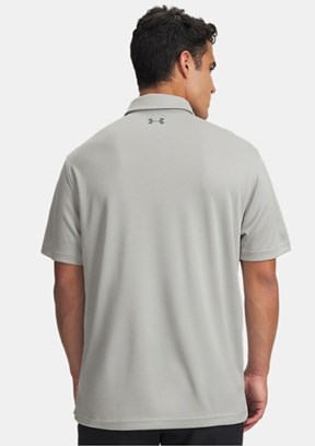 UNDER ARMOUR UA Tech - 1290140-069 Erkek Gri Polo Yaka T-Shirt