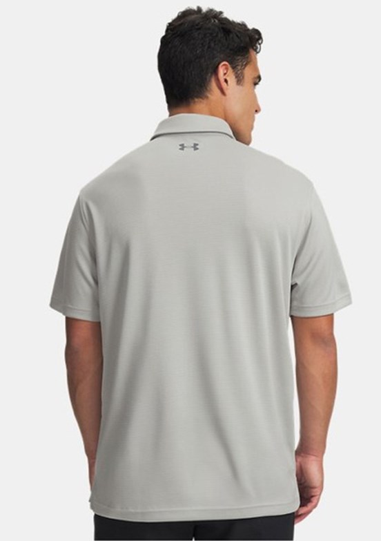 UNDER ARMOUR UA Tech - 1290140-069 Erkek Gri Polo Yaka T-Shirt