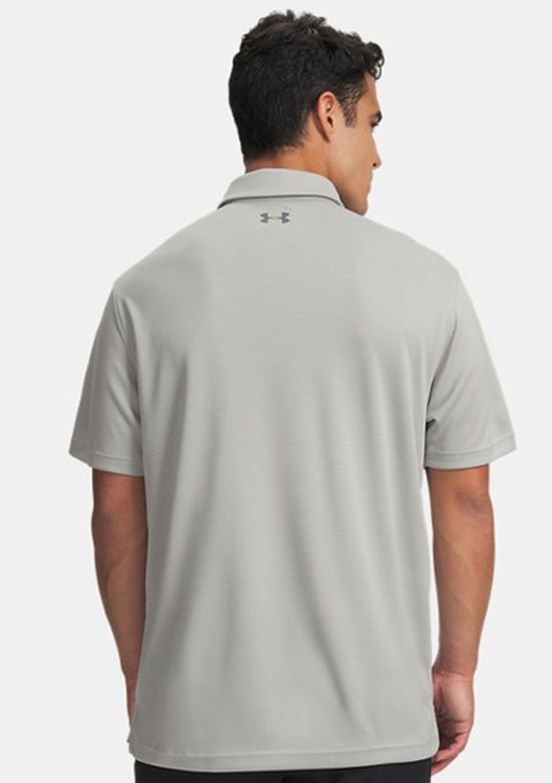 UNDER ARMOUR UA Tech - 1290140-069 Erkek Gri Polo Yaka T-Shirt