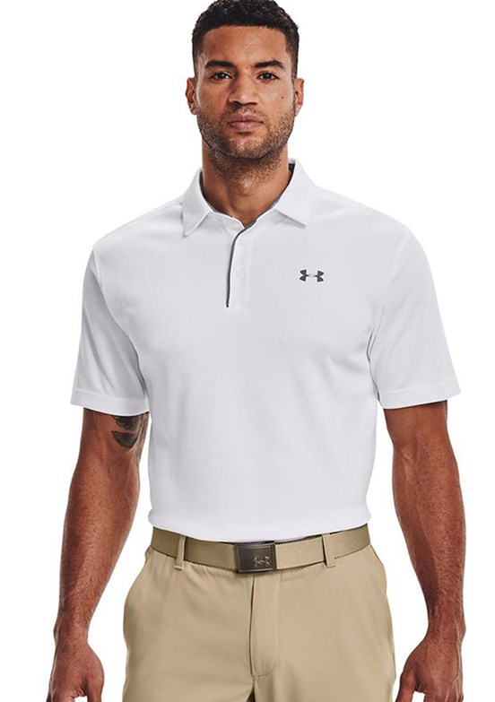 UNDER ARMOUR UA Tech - 1290140-100 Erkek Beyaz Polo Yaka T-Shirt