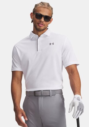 UNDER ARMOUR UA Tech - 1290140-100 Erkek Beyaz Polo Yaka T-Shirt