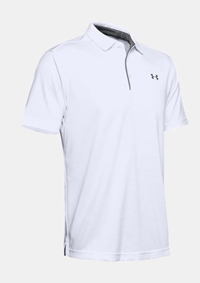 UNDER ARMOUR UA Tech - 1290140-100 Erkek Beyaz Polo Yaka T-Shirt