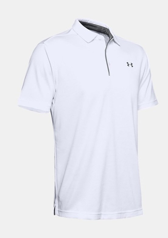 UNDER ARMOUR UA Tech - 1290140-100 Erkek Beyaz Polo Yaka T-Shirt