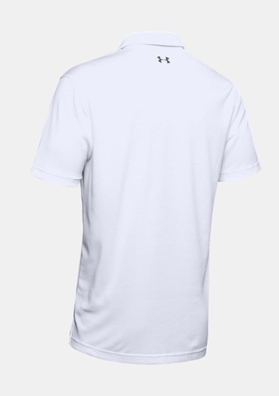 UNDER ARMOUR UA Tech - 1290140-100 Erkek Beyaz Polo Yaka T-Shirt