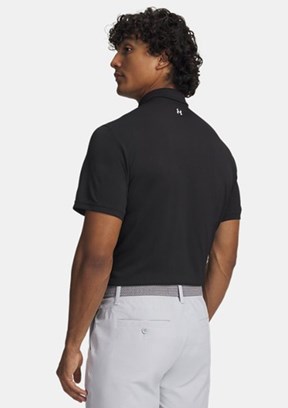 UNDER ARMOUR UA T2G Pique - 6012303-001 Erkek Siyah Polo Yaka T-Shirt