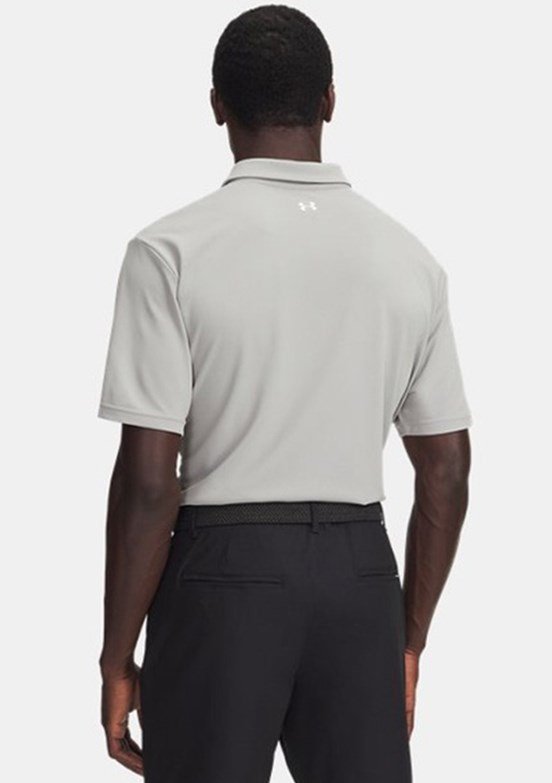 UNDER ARMOUR UA T2G Pique - 6012303-069 Erkek Gri Polo Yaka T-Shirt