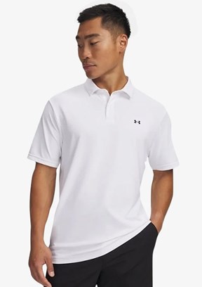 UNDER ARMOUR UA T2G Pique - 6012303-100 Erkek Beyaz Polo Yaka T-Shirt