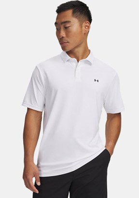 UNDER ARMOUR UA T2G Pique - 6012303-100 Erkek Beyaz Polo Yaka T-Shirt