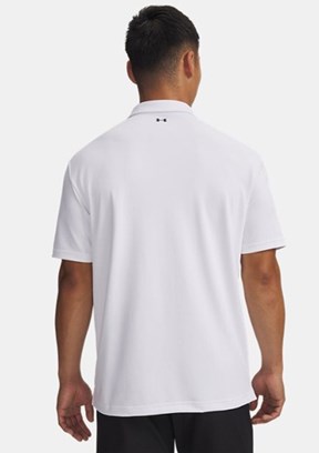 UNDER ARMOUR UA T2G Pique - 6012303-100 Erkek Beyaz Polo Yaka T-Shirt