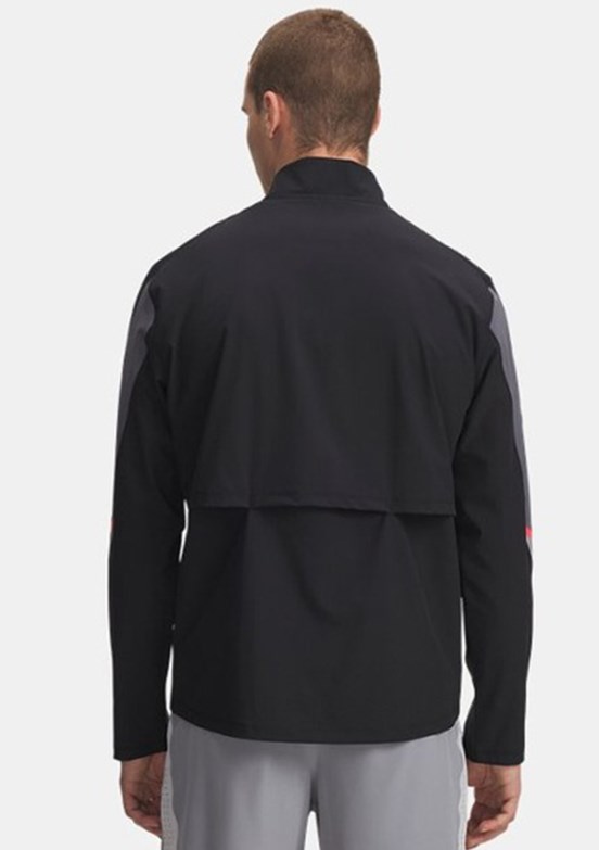 UNDER ARMOUR UA Velociti Storm - 6005901-002 Erkek Siyah Kapüşonlu Ceket