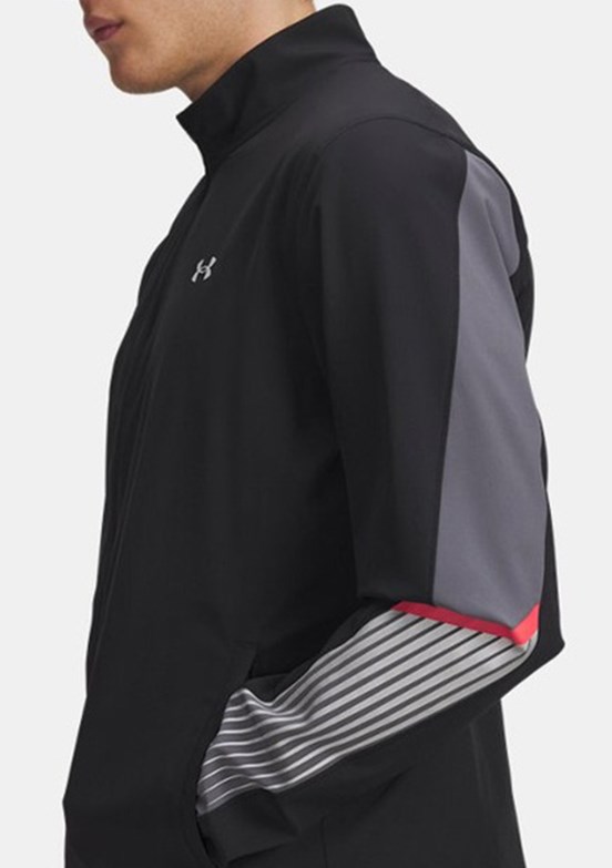 UNDER ARMOUR UA Velociti Storm - 6005901-002 Erkek Siyah Kapüşonlu Ceket