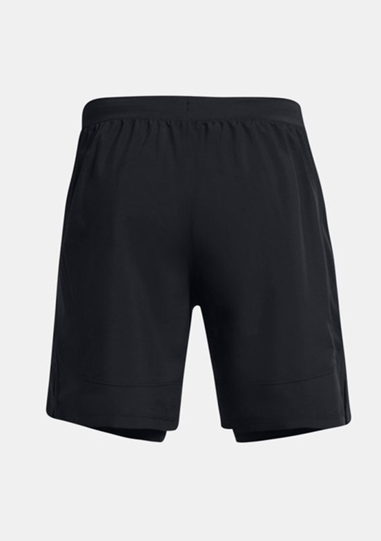 UNDER ARMOUR UA Launch 7inch 2-in-1 - 1382641-001 Erkek Siyah Dokuma Şort