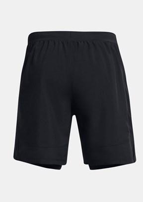 UNDER ARMOUR UA Launch 7inch 2-in-1 - 1382641-001 Erkek Siyah Dokuma Şort