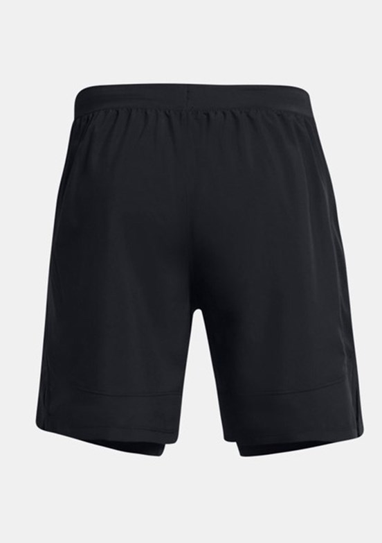 UNDER ARMOUR UA Launch 7inch 2-in-1 - 1382641-001 Erkek Siyah Dokuma Şort