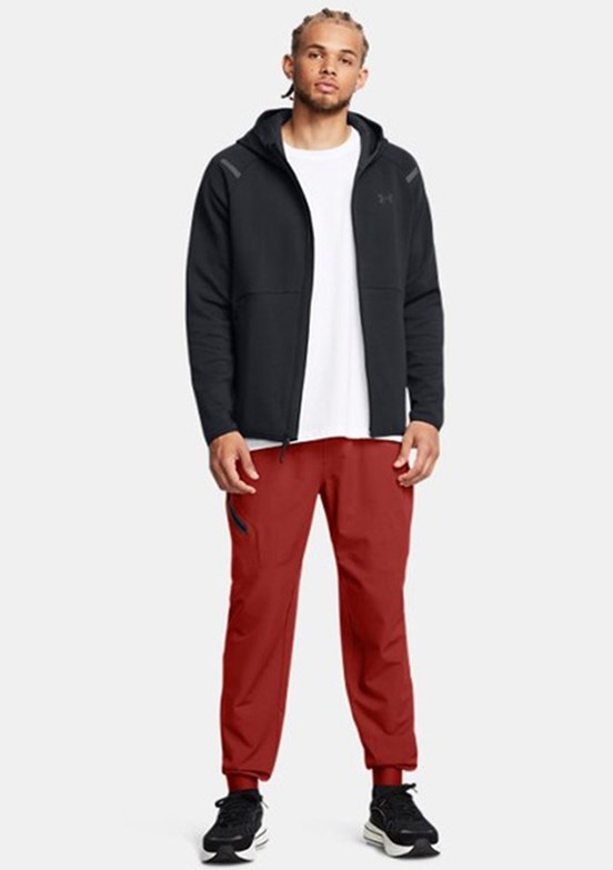 UNDER ARMOUR UA Unstoppable Fleece Tam Fermuarlı HD EU - 1389352-001 Erkek Siyah Fermuarlı Sweatshirt