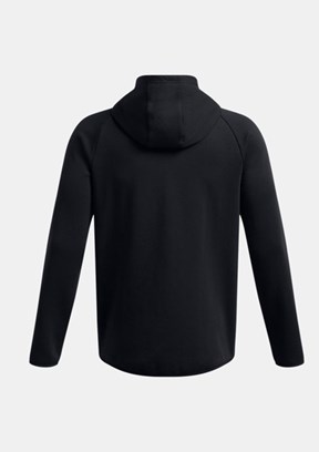 UNDER ARMOUR UA Unstoppable Fleece Tam Fermuarlı HD EU - 1389352-001 Erkek Siyah Fermuarlı Sweatshirt