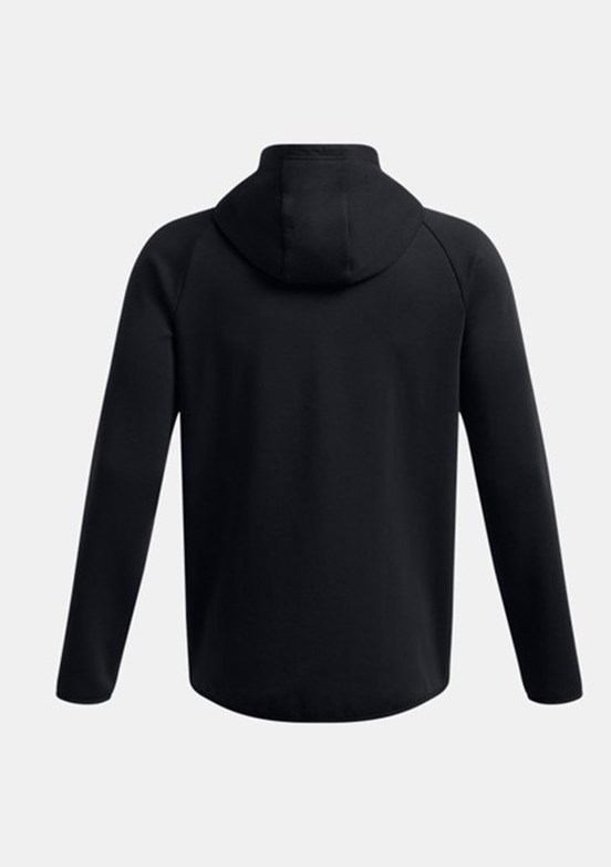 UNDER ARMOUR UA Unstoppable Fleece Tam Fermuarlı HD EU - 1389352-001 Erkek Siyah Fermuarlı Sweatshirt