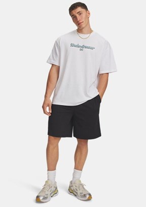 UNDER ARMOUR UA Rival Lightweight - 6009345-001 Erkek Siyah Baskılı Şort