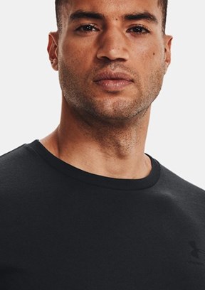 UNDER ARMOUR UA Sportstyle LC - 1326799-001 Erkek Siyah Bisiklet Yaka T-shirt