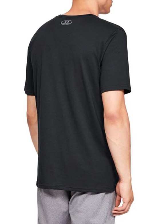 UNDER ARMOUR UA Sportstyle LC - 1326799-001 Erkek Siyah Bisiklet Yaka T-shirt
