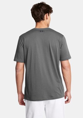 UNDER ARMOUR UA Sportstyle LC - 1326799-025 Erkek Gri Bisiklet Yaka T-shirt