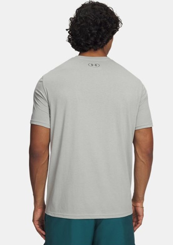 UNDER ARMOUR UA Sportstyle LC - 1326799-069 Erkek Gri Bisiklet Yaka T-shirt