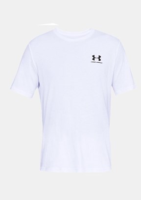 UNDER ARMOUR UA Sportstyle LC - 1326799-100 Erkek Beyaz Bisiklet Yaka T-shirt