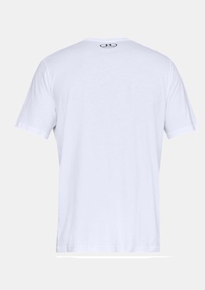 UNDER ARMOUR UA Sportstyle LC - 1326799-100 Erkek Beyaz Bisiklet Yaka T-shirt