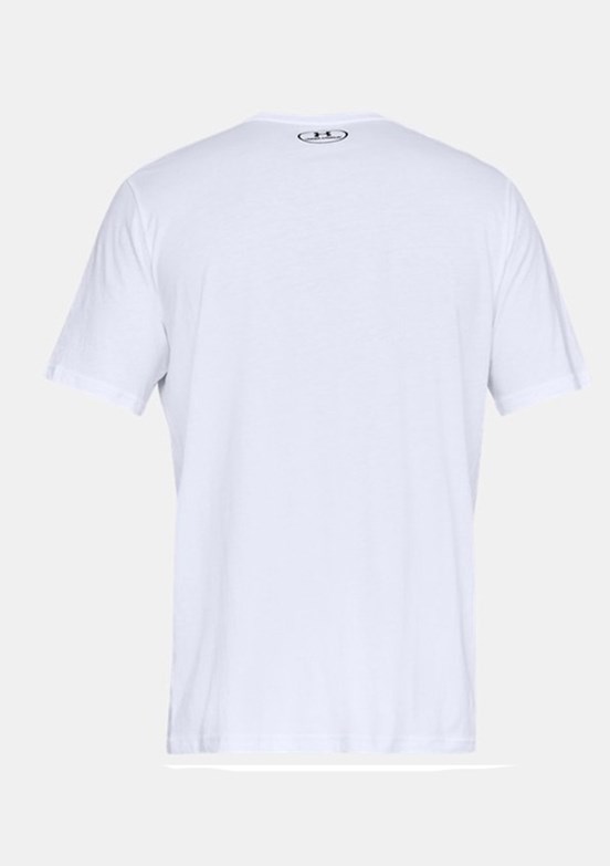 UNDER ARMOUR UA Sportstyle LC - 1326799-100 Erkek Beyaz Bisiklet Yaka T-shirt