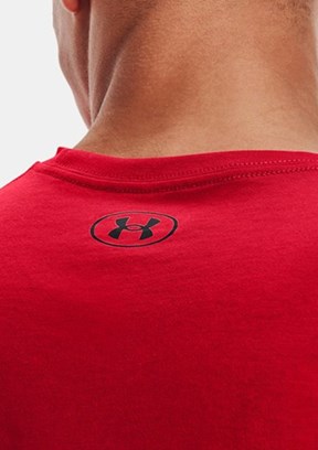 UNDER ARMOUR UA Sportstyle LC - 1326799-600 Erkek Kırmızı Bisiklet Yaka T-shirt